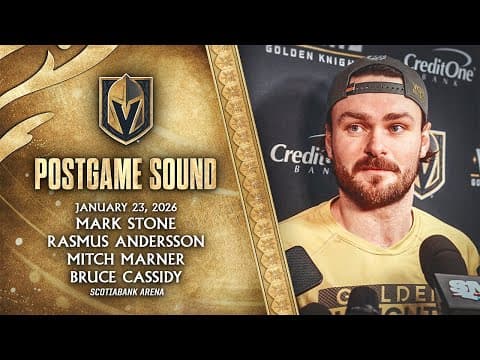 🎥 POSTGAME SOUND: Stone, Andersson, Marner & Cassidy