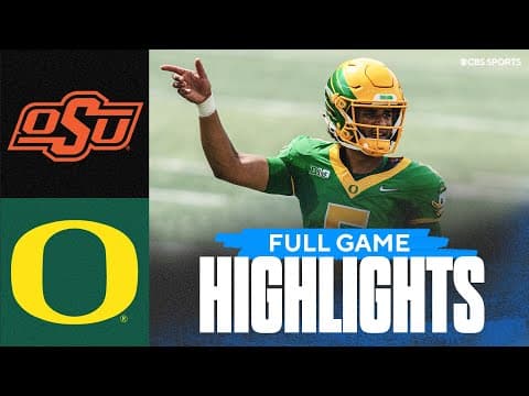 No. 6 Oregon Ducks vs Oklahoma State Cowboys | Full Game Highlights