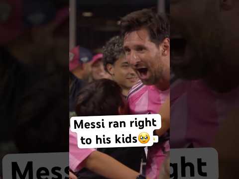 Messi celebrates game-winner with his kids❤️