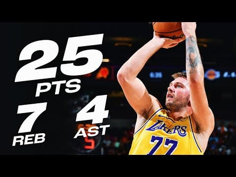 Luka Dončić Makes His Preseason Debut! | October 14, 2025