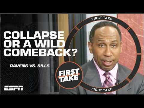 Stephen A. & Cam Newton’s VERDICT on collapse or comeback in Bills vs. Ravens 👀 | First Take