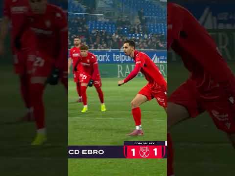 El gol de Raúl en el Ebro - Osasuna #CopaDelRey #EbroOsasuna #Osasuna