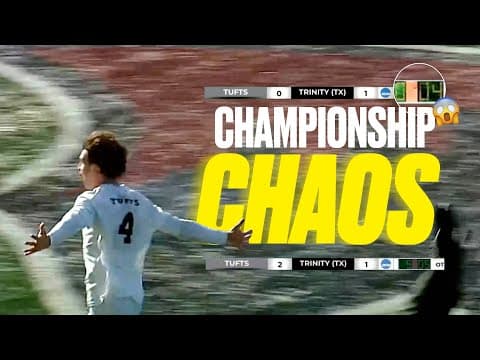 ELECTRIC FINISH in DIII men's soccer championship: Last-second goal sets up OT winner