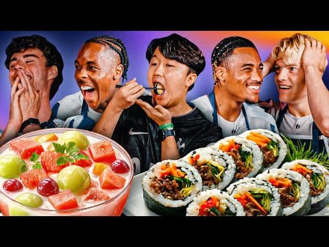 Spurs players learn to cook famous Korean dishes in Seoul for the first time! 🇰🇷