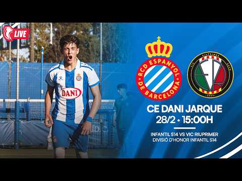 🔴 LIVE | ⚽ Infantil S14 🆚 Vic Riuprimer | Divisió d’honor infantil S14
