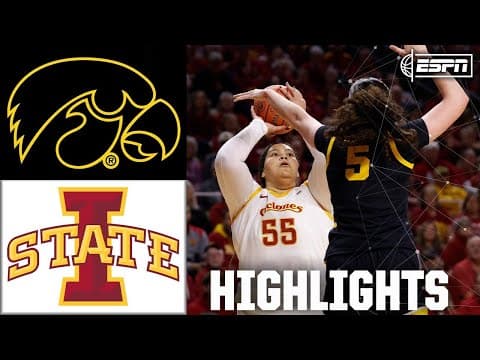 CY-HAWK RIVALRY 🏀 Iowa Hawkeyes vs. Iowa State Cyclones | Full Game Highlights | ESPN CBB