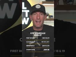 Joel Klatt's thoughts on the 2026-2027 CFP schedule, do you agree? 🤔 #cfp #football