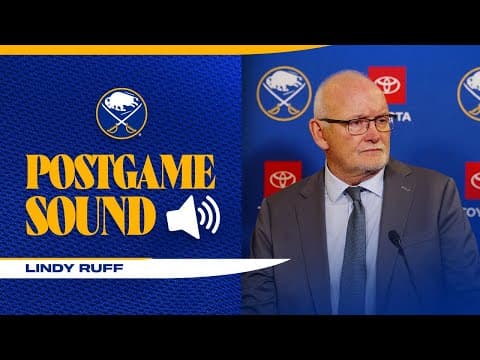 "I'm One Of The Excited Guys Too" | Lindy Ruff After 5-3 Win Over Vancouver | Buffalo Sabres