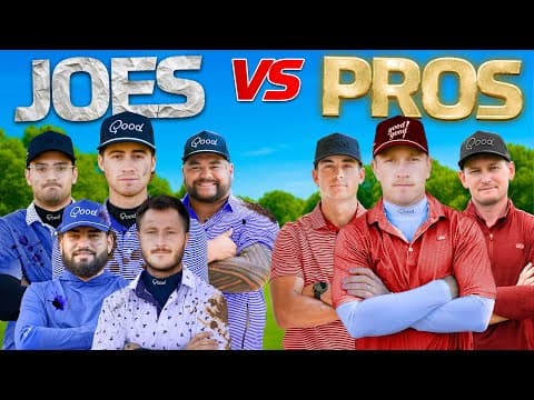 Can 5 AVERAGE Golfers beat 3 Good Good Pros?