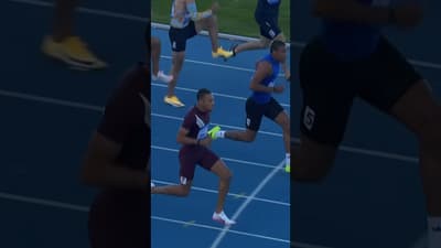 Jamal Britt clocks 13.10 and takes the win in the men's 110m hurdles in Bydgoszcz 🇵🇱