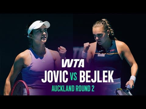 Iva Jovic vs. Sara Bejlek | 2026 Auckland Round 2 | WTA Match Highlights