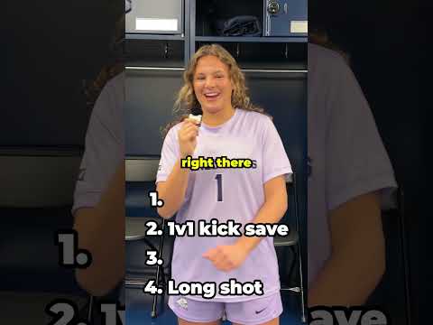 TCU GK Olivia Geller blind ranks her tournament saves 🐸🔥 #shorts