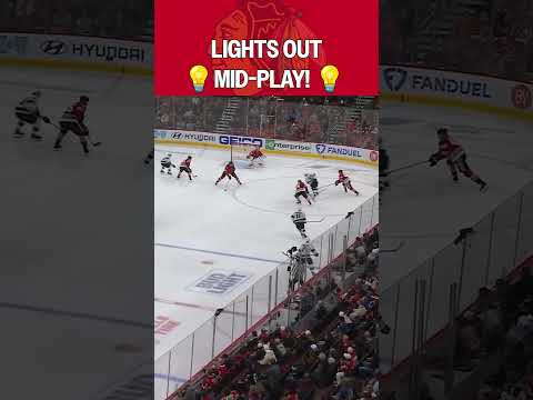 Blackhawks are playing lights out hockey -- LITERALLY! 💡🤣