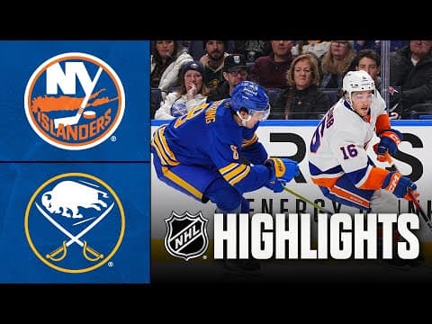 Islanders vs. Sabres | NHL Highlights | December 20, 2025