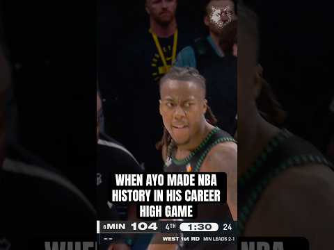 GAME 4 AYO. first player in NBA history to record 40+ PTS/75+ FG%/5+ 3PM/10+ FTM without a miss. 🔥