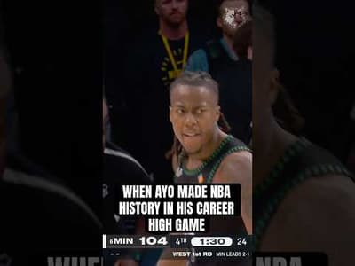 GAME 4 AYO. first player in NBA history to record 40+ PTS/75+ FG%/5+ 3PM/10+ FTM without a miss. 🔥
