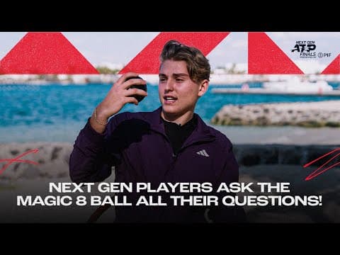 Will they win the title… or find true love? Next Gen players ask the Magic 8 Ball all  🎱🪄