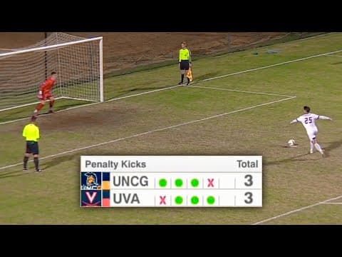 UNC Greensboro vs. Virginia: Full PK shootout in 2025 NCAA men’s soccer second round
