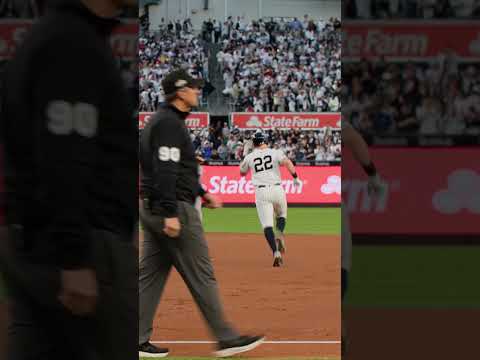 Ben Rice gets Yankee Stadium on its feet.