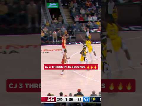 CJ MCKORVER ‼️‼️‼️ #cjmccollum #nba #hawks #heatcheck