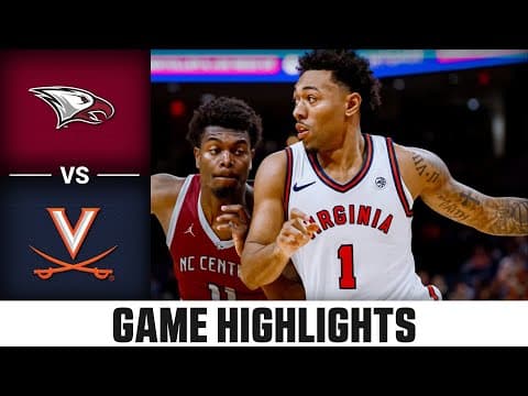 North Carolina Central vs Virginia Game Highlights | 2025-26 ACC Men's Basketball