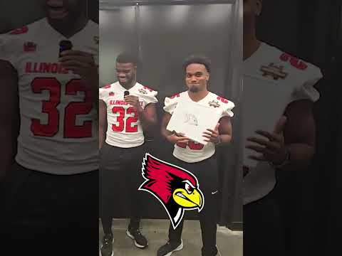 Draw the Logo: Illinois State football teammates go head-to-head 🎨 #shorts
