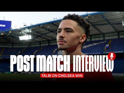 "Our big quality is being a team" | Chemsdine Talbi On Chelsea Win | Post Match Interview