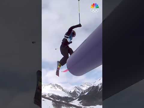 Mathilde Gremaud with an incredible second run! ❄️👀