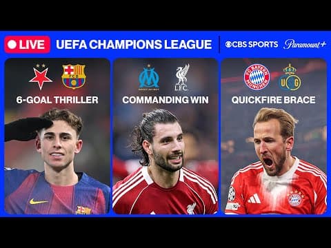 UEFA Champions League 24/7 ⭐ | MD7: Liverpool, Barça & MORE | Sunday 1/25 | CBS Sports Golazo