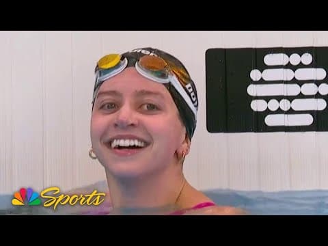 Kate Douglass DAZZLES with new world record at Swimming World Cup in 100m freestyle | NBC Sports