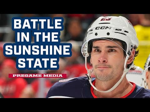 Battle in the Sunshine State ☀️ Blue Jackets Hit the Road to Take on the Panthers |  Pregame Media