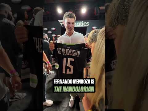 We heard Fernando Mendoza was a big StarWars fan 🥹