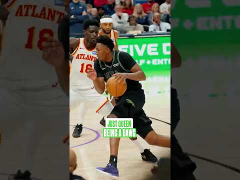 Derik Queen tough bucket #pelicans #hawks #nba #shorts