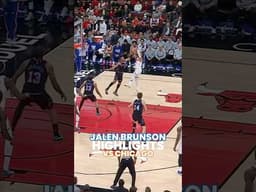 Jalen Brunson doing a little bit of everything to fuel the win 🔋 #knicks #nba #roadtrip #basketball