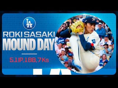 Roki Sasaki strikes out 7 batters across 5 1/3 solid innings for the Dodgers 💪 | MLB Highlights