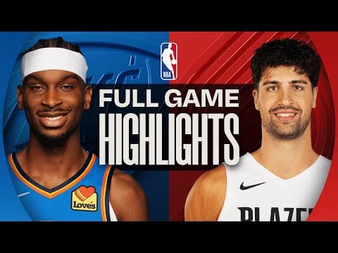 THUNDER at TRAIL BLAZERS | FULL GAME HIGHLIGHTS | November 5, 2025