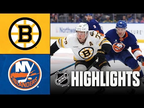 NHL Highlights | Bruins vs. Islanders | November 04, 2025