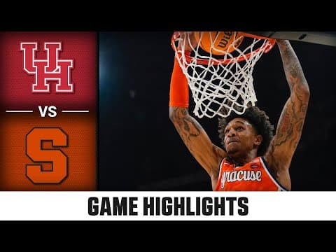 Syracuse vs. Houston Game Highlights | 2025-26 ACC Men's Basketball