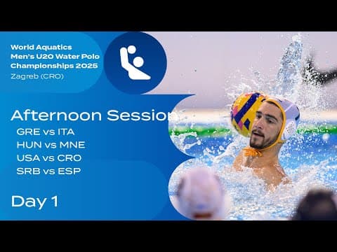 Day 1 Highlights: World Aquatics Men’s U20 Water Polo Championships 2025