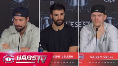 Carrier, Veleno + more Habs address the media in Montreal | FULL PRESS CONFERENCES