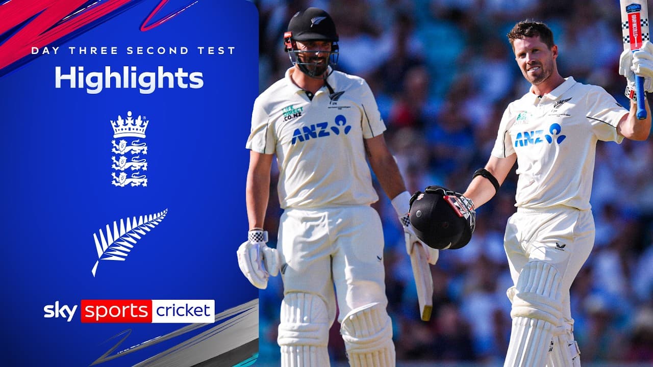 NZ in charge after Nicholls CENTURY! | England vs New Zealand | Day Three, Second Test | Highlights