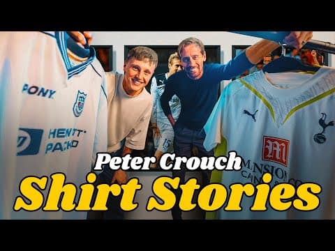 Peter Crouch goes through his most famous Spurs shirts