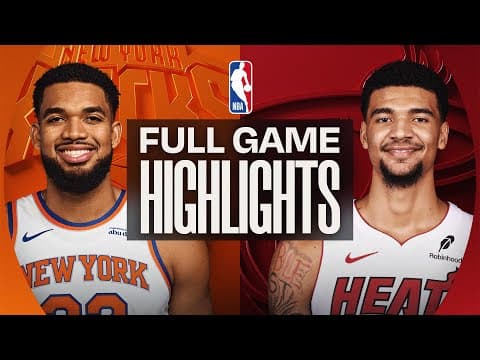 KNICKS at HEAT | FULL GAME HIGHLIGHTS | November 17, 2025