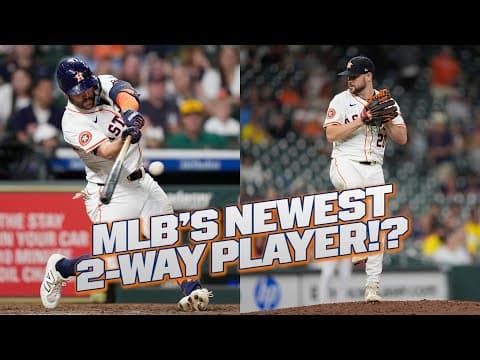 The next Ohtani!? 😂 Astros outfielder Chas McCormick tosses two scoreless innings in two days!