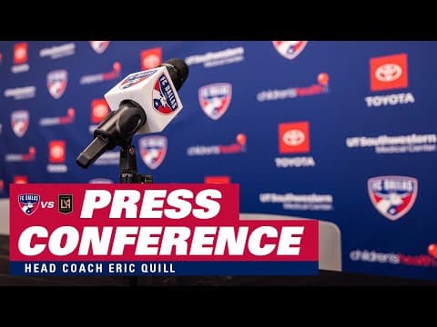 FC Dallas vs. LAFC Postmatch Press Conference - August 23, 2025