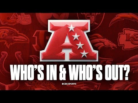 AFC Playoff Picture: Who's IN and Who's OUT? | Ravens, Jaguars, Texans, Chiefs, Chargers, & More