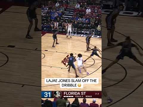 Lajae Jones went to WORK on this stuff at the cup 😳 #fsu #seminoles #collegebasketball #basketball