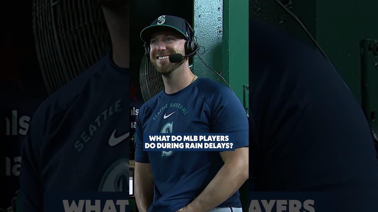 rain delay activities... Active Mic presented by Wells Fargo #baseball #mlb #baseballplayers