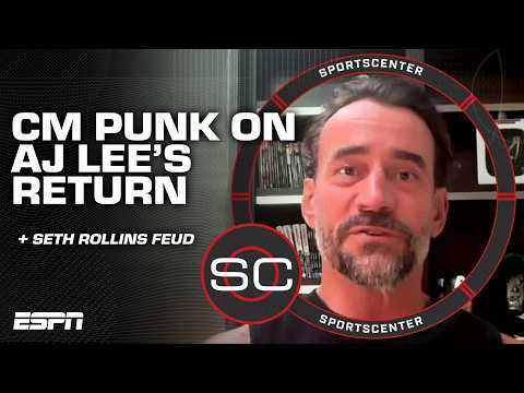 CM Punk reacts to AJ Lee's return to WWE & jabs at Seth Rollins for Bears' 0-2 start | SportsCenter