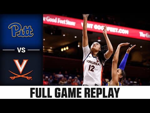 Pitt vs. Virginia Full Game Replay | 2025-26 ACC Women's Basketball